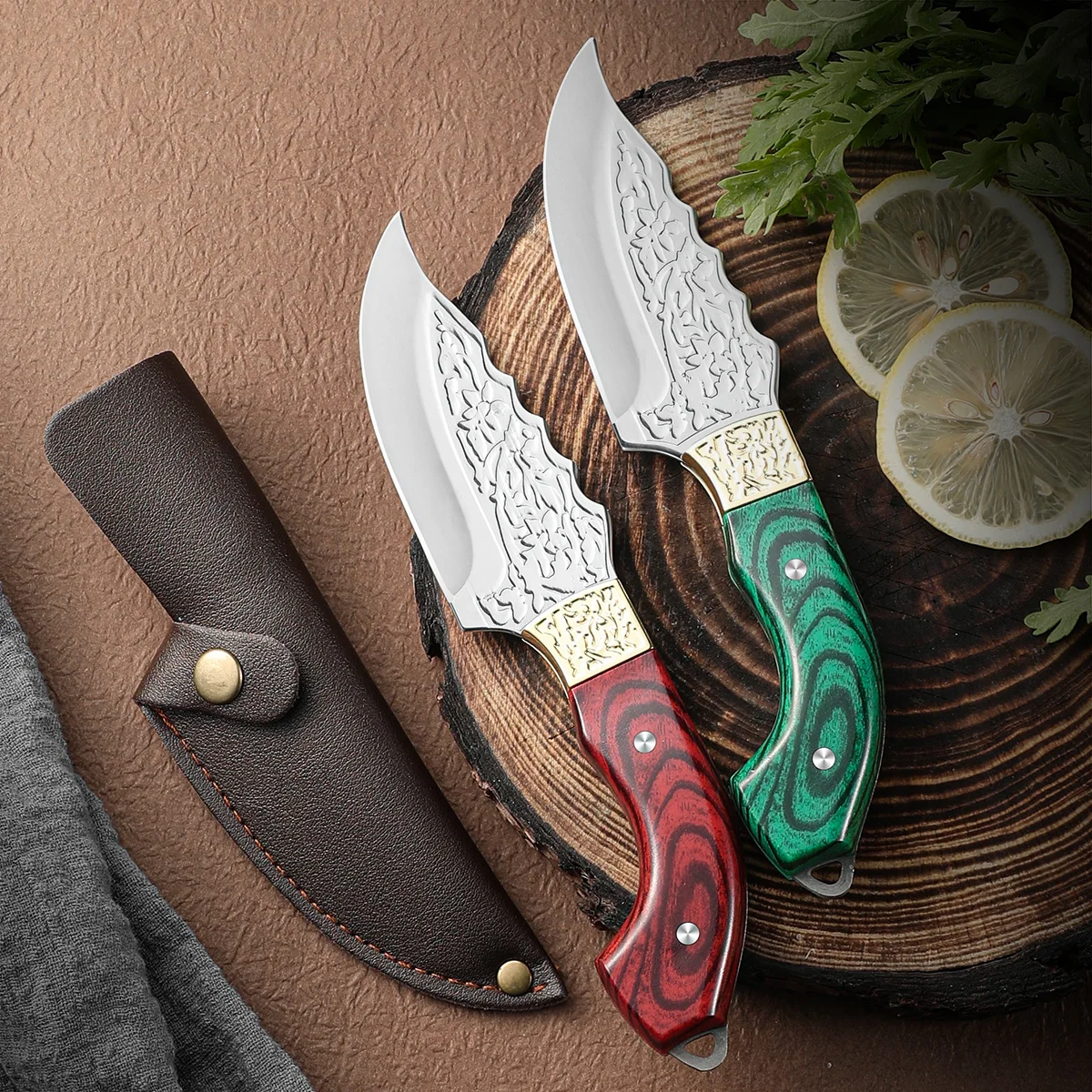 الفولاذ المقاوم للصدأ نزع العظم السكاكين اليدوية مزورة سكين الفاكهة سكين تقطيع اللحوم الساطور الشيف سكين الجزار أدوات الطبخ الأسماك #2