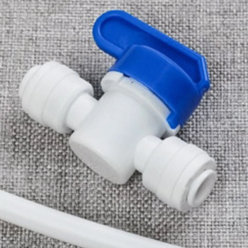 صمام كروي بلاستيكي مستقيم للمياه RO ، تناضح عكسي للذكور ، شبشب عكسي للذكور ، خرطوم OD ، توصيل سريع ، 1 ، تركيب حوض السمك ، 1: 1