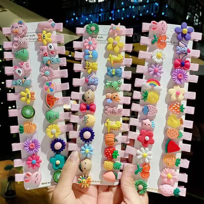 

New Children's Hairpin Girl Princess Hairclip Headdress Clip Korean Baby Cute Cartoon Headwear Side Hair Accesories Barrettes