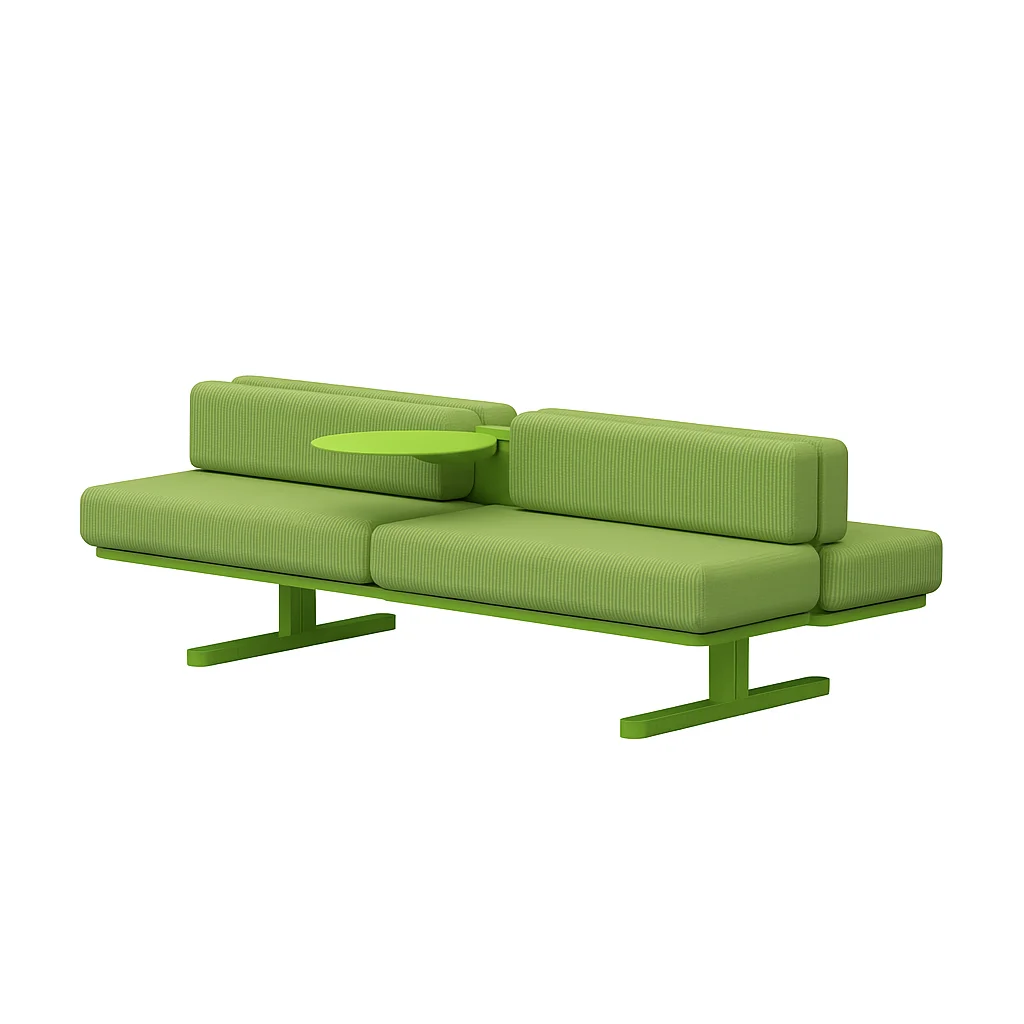 Office sofa new furniture set aluminum profile accessories wooden sofa cloth cover metal base