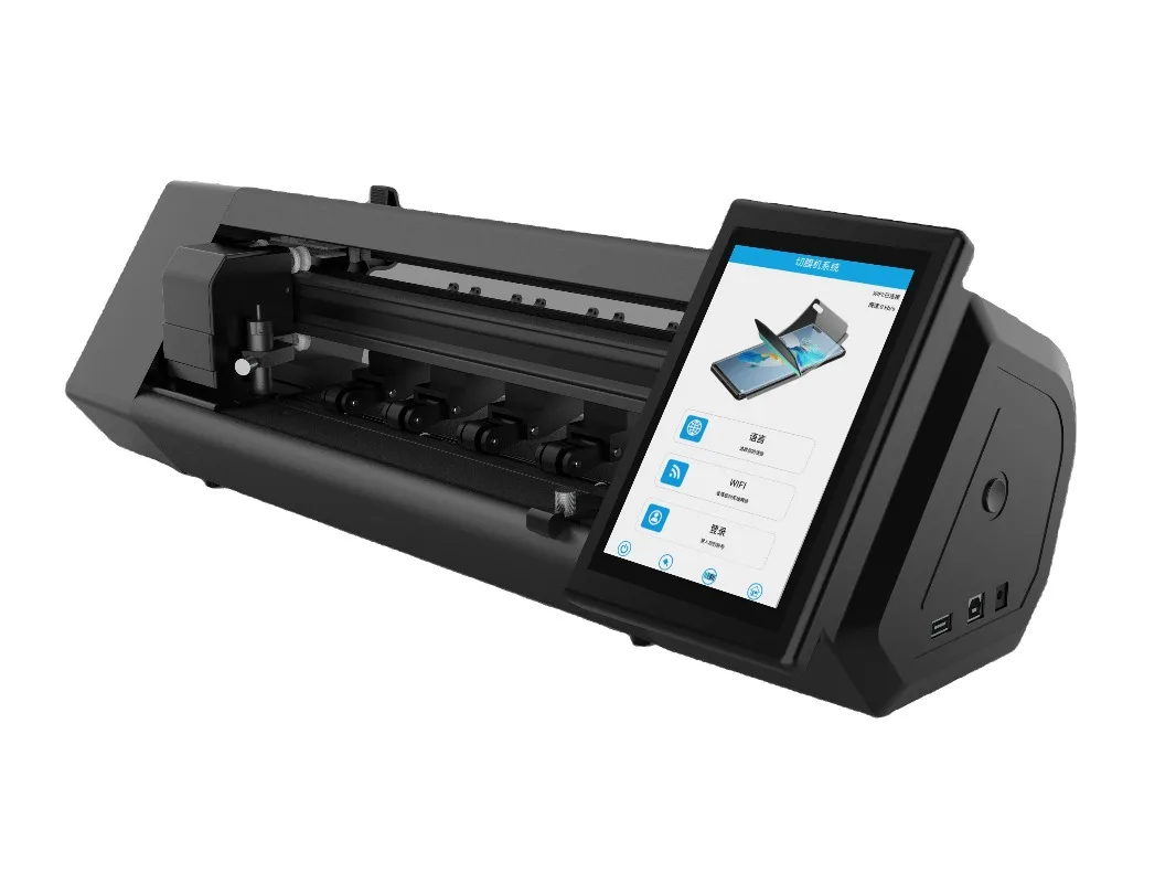 Anti-scratch TPU Hydrogel Film Plotter with Smart Cloud Database for All Mobile Phone Models Screen Protector Cutting Machine
