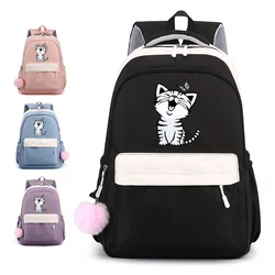 New Cute Cat Pattern Backpack Casual Outdoor High Quality Rucksack Cat Harajuku Backpack School School Bag Laptop Backpacks