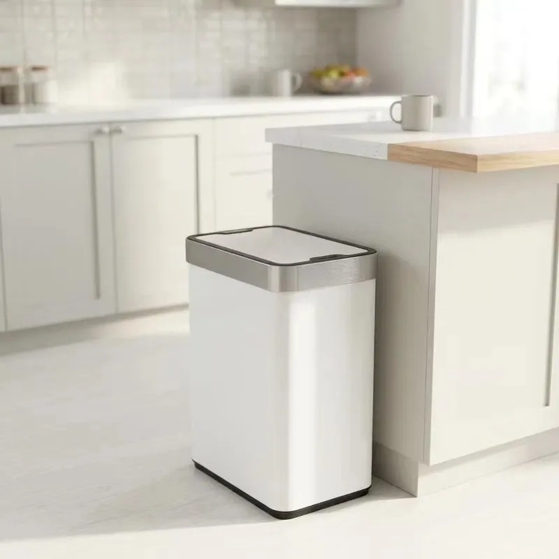 for Foldable Induction Trash Can, Scratch Resistant, Suitable for Home Use, with Deodorant Filter, 50L, Manufacturer