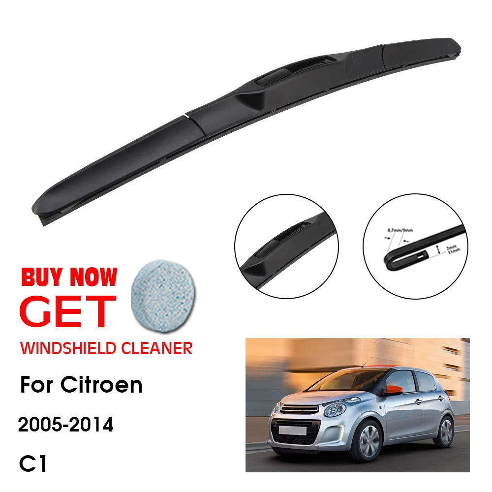 

Car Wiper Blade For Citroen C1 26" Single 2005-2014 Front Window Washer Windscreen Windshield Wipers Blades Accessories