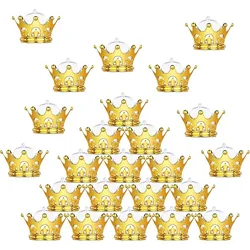 12pcs Gold Crown Candy Box, Fillable Gold Decorated Crown Candy Storage Box Candy Chocolate Dessert Table Super Cute Kids Party
