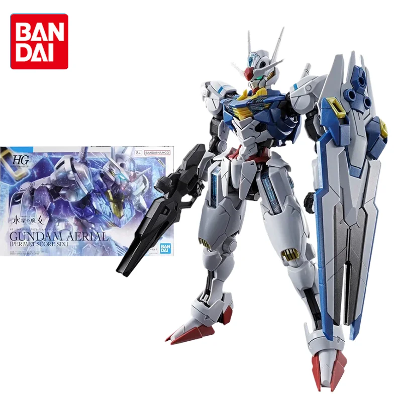 

Bandai Original Gundam Model Kit Anime Figure HG GUNDAM AERIAL PER MET SCORE SIX Action Figures Toys Gifts for Children