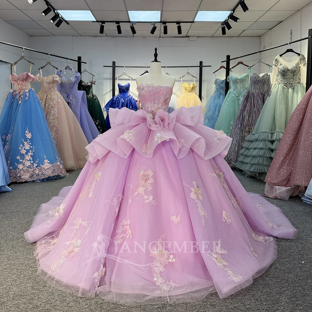 Quinceanera Dresses Lace Strapless Customized Sweet 16 Dress Vestidos De Quinceanera Ball Gown vestidos de 15 años quinceañeras
