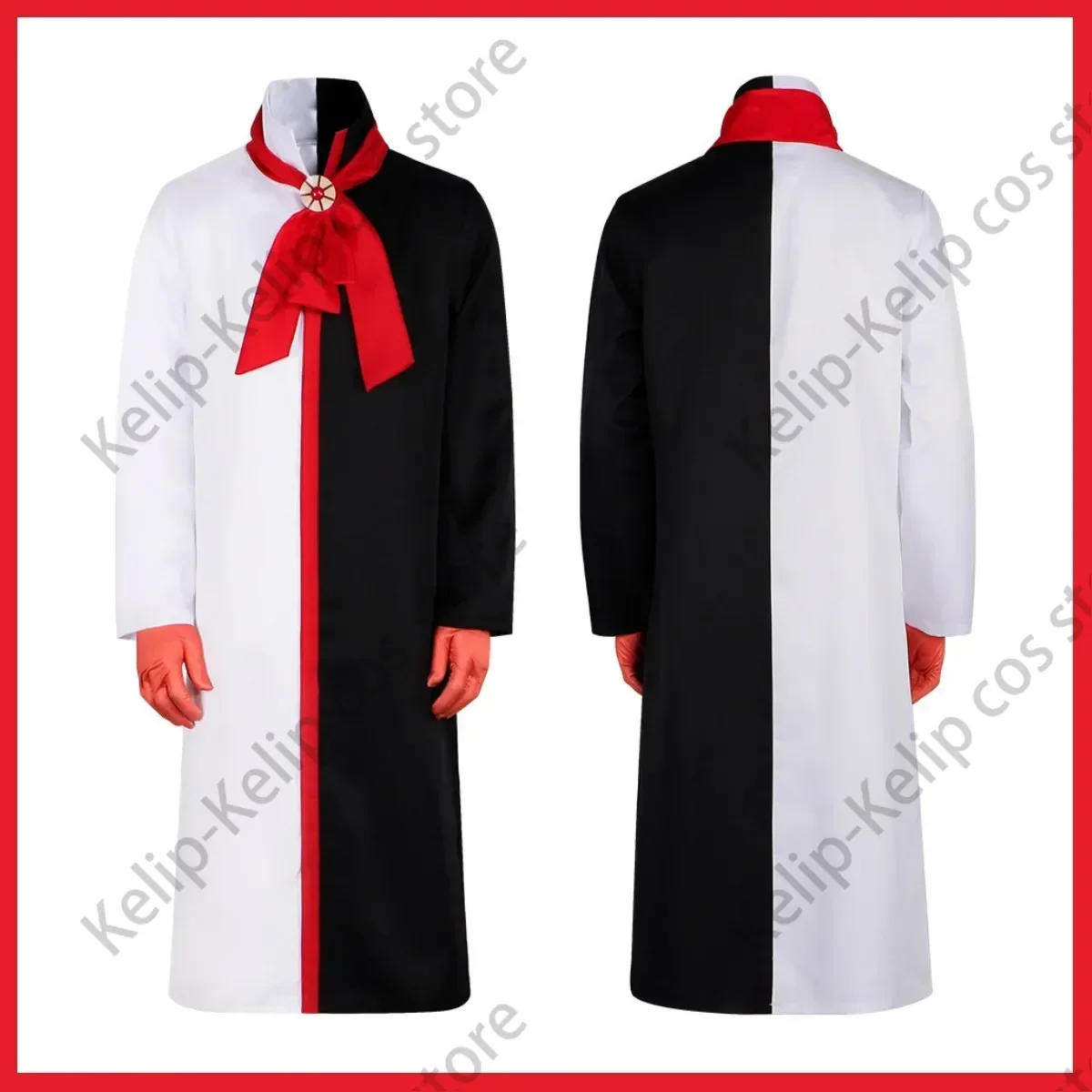 Anime Burukku Cosplay Kostüm Wano Kuni Country Musiker Bach Perücke schwarz weiß Robe Uniform erwachsenen Mann Halloween Weihnachts anzug