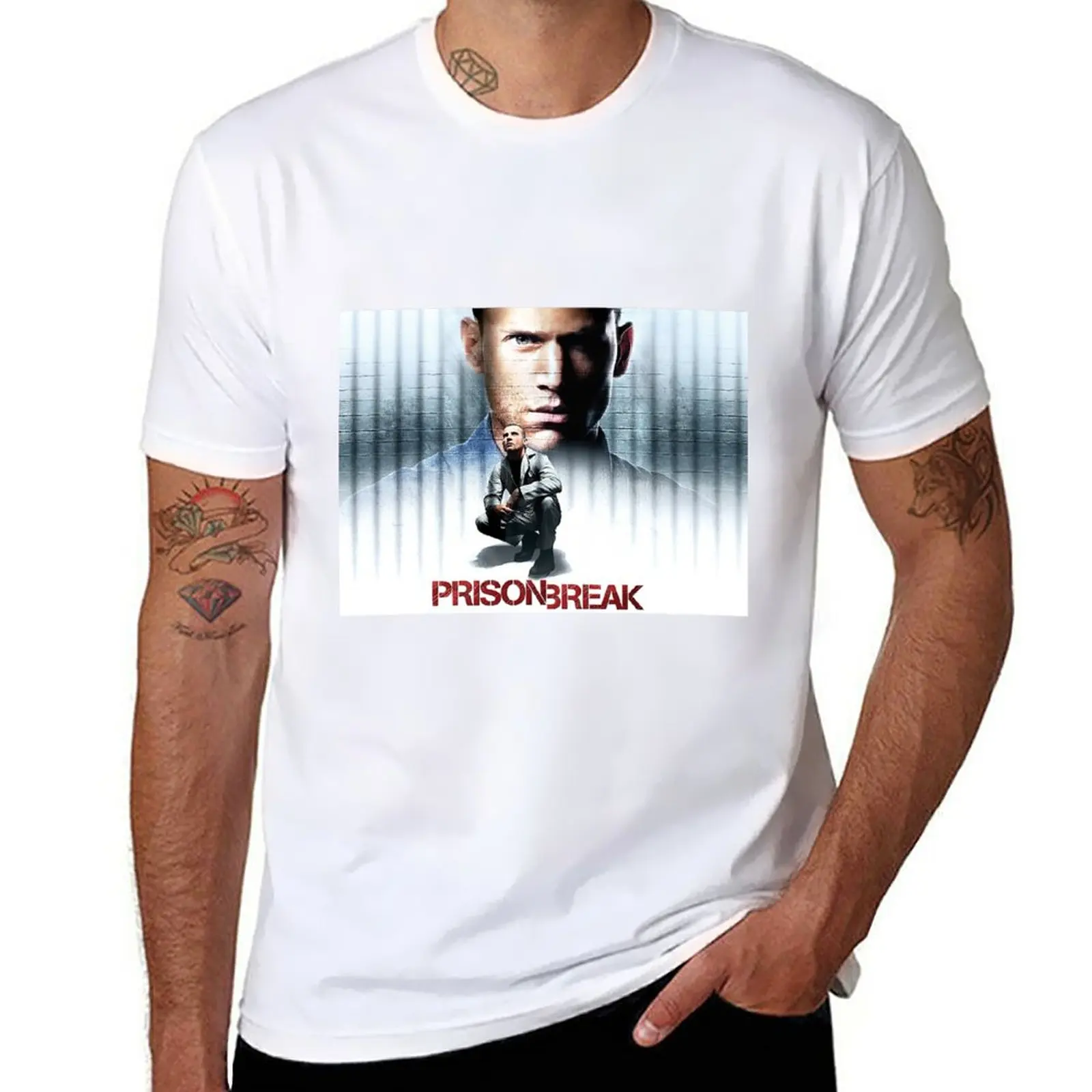 New Prison Break T-Shirt t-shirts man t shirt man Short sleeve t shirt for men