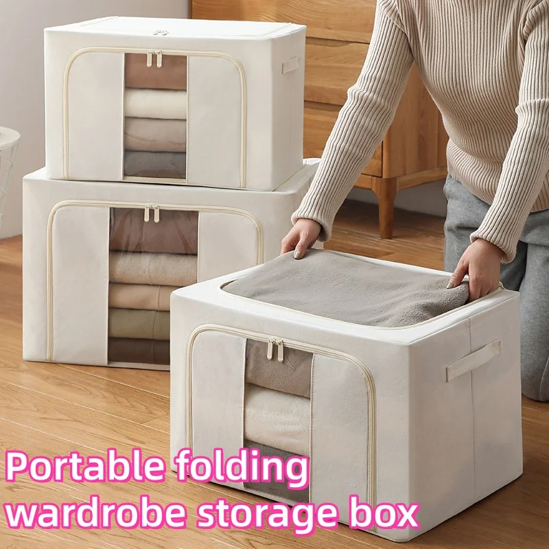 boites-de-rangement-empilables-et-pliables-avec-cadre-metallique-fenetre-transparente-double-fermeture-eclair-poignees-boites-de-rangement-durables-pour-vetements-et-literie