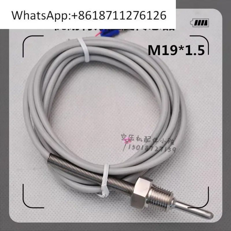 1pcs Spot Supply Unitas Screw Air Compressor Temperature Sensor M19 1.5 Thread Temperature Switch Transmitter