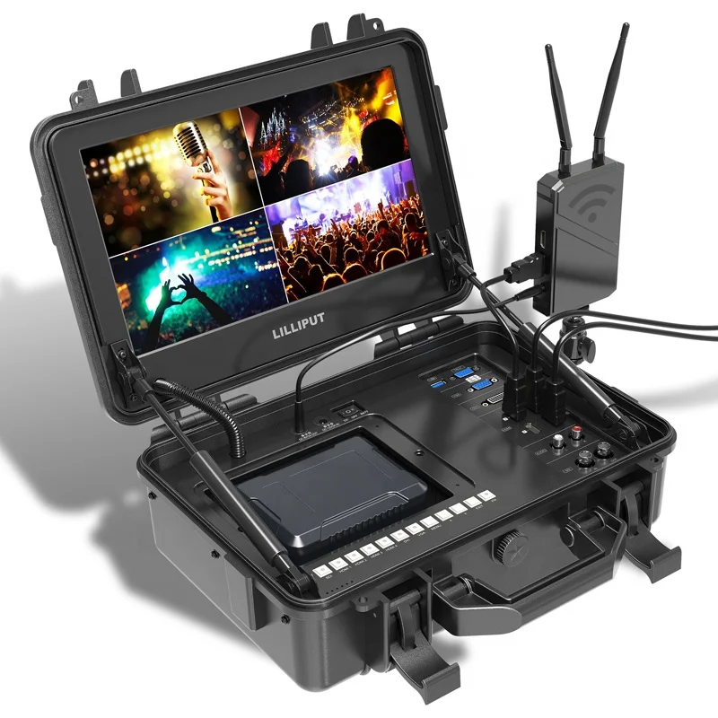 

Lilliput BM120-4KS Portable 12.5\" 4K IPS Broadcast Monitor Rugged Quad Split Screen Video Production Monitor 3G-SDI/HDMI Input