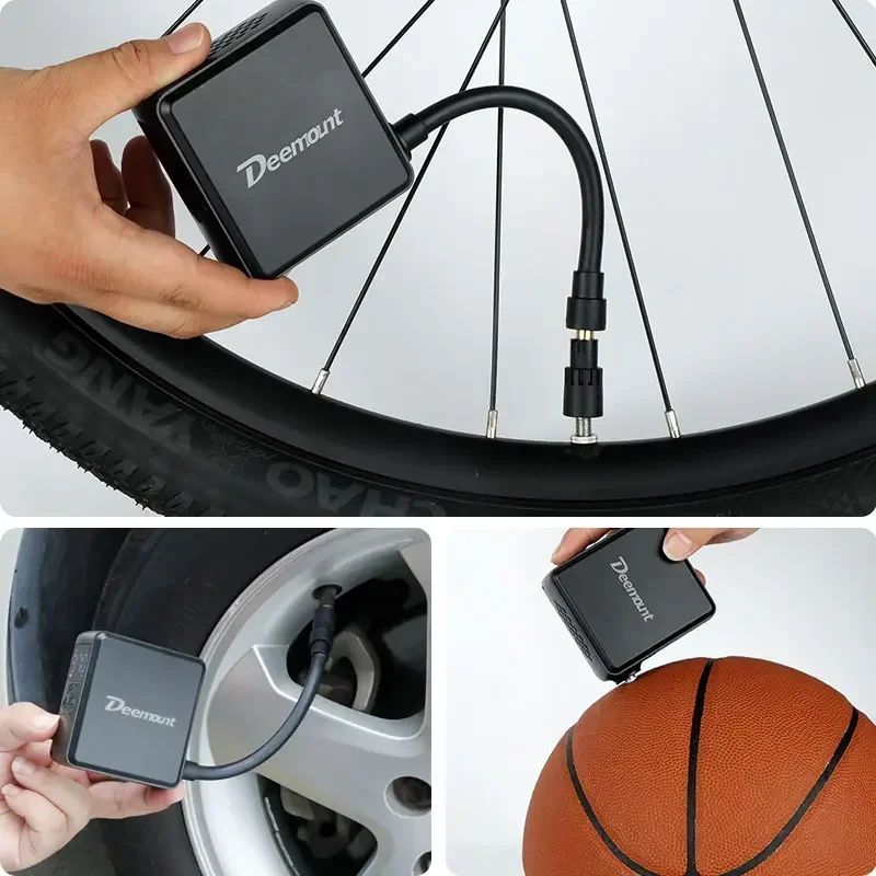 Kapsa rozměr 150psi elektrický vzduch hustilka W/ 3*800mah LED obrazovka hodí FV AV DV trysek motocykl elektro kola basketbal rychlý inflace