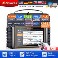 Car Full System Diagnostic Scan Tool TPMS Injector Oil Reset Foxwell NT726 OBD2 Scanner DPF regen EPB ABS 12 Reset Services