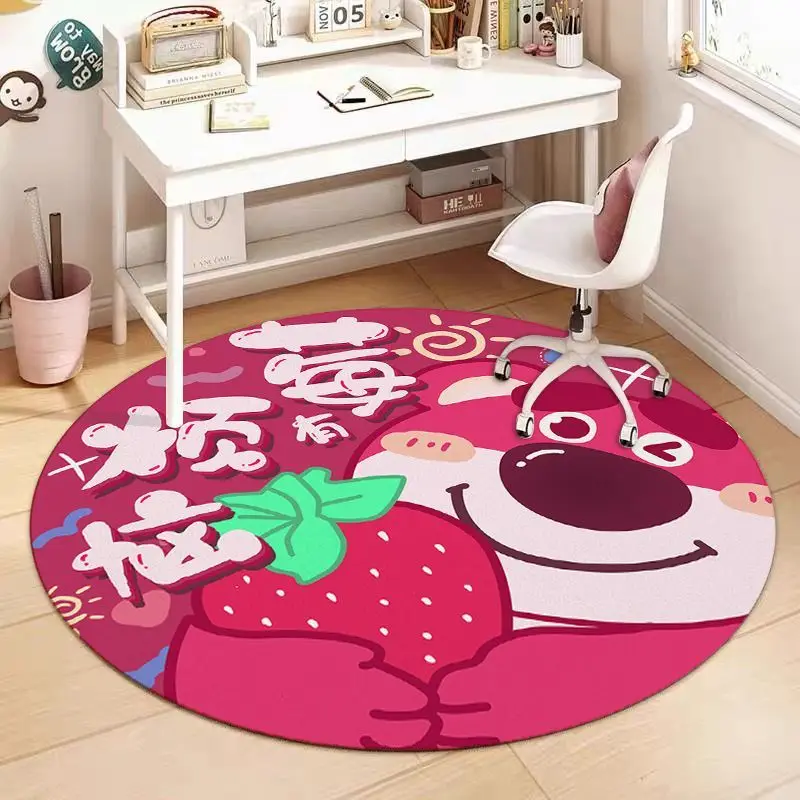 

Disney Cartoon Lotso children's cute home bedroom living room bedside round thickened soft skin-friendly non-slip carpet mat