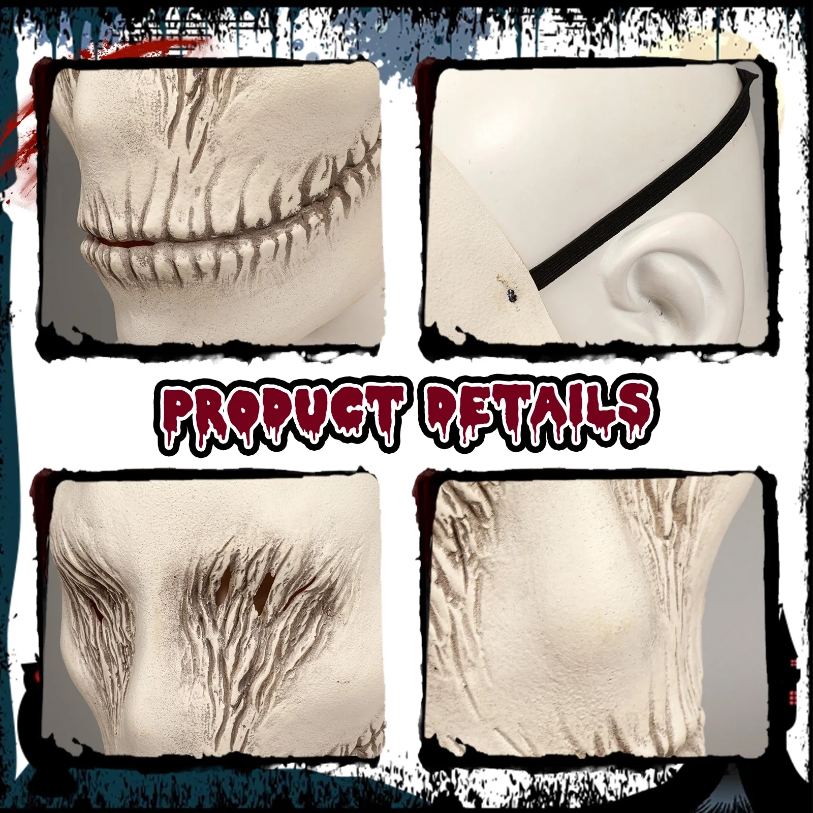 Enge Slenderman Smile Masker Griezelig Ghostface Demon Masker Horror Halloween Cosplay Props