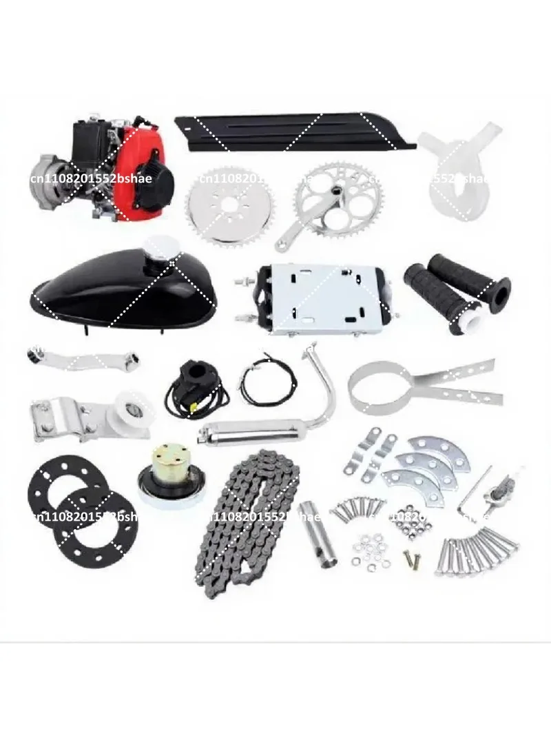 4-Stroke Bicycle Gas Engine Kit Dual Chain Drive System for Motorized Bike Conversion