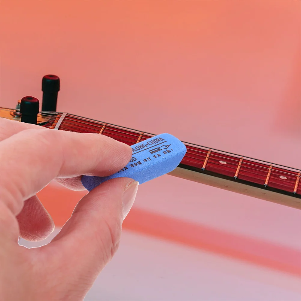 

12 Pcs Rust Removal Stick Polishing Eraser for Guitar Cleaning Products Fret Graphics Card Cleaner Blue