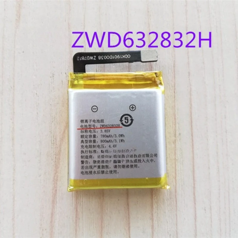 780mAh ZWD632832H Battery for 360 Smart Watch 8X W910 W915 P1 W920 M1 W915 SE5 W901 WA10/9X HYWT03B Battery