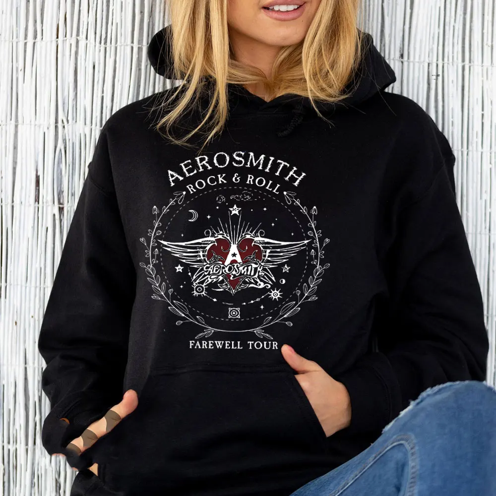 Aerosmith Farewell Tour Autumn Hoodies Farewell Tour Hard Rock Tracksuit Casual Loose Retro Shirt Fantasy Apparel Y2K Top Unisex