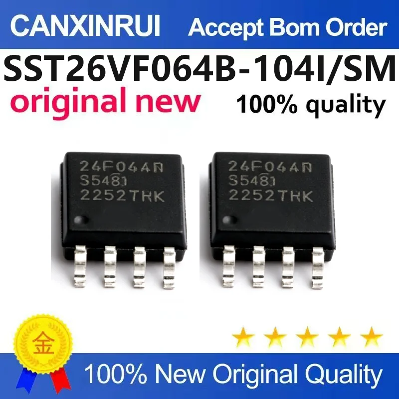 (5pcs-100pcs)Brand new original SST26VF064B-104I/SM SOIC-8 64Mb serial four-way input SQI flash memory chip