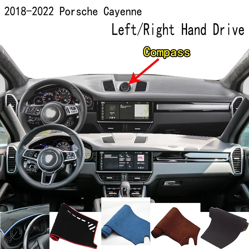 

For 2018-2022 Porsche Cayenne 9Y0 Accessories Dashboard Cover Instrument Panel Dash Mat Dashmat Protective Pad