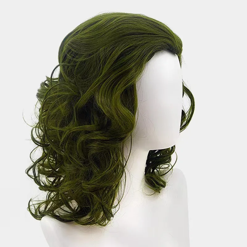 Movie Joker Fleck Cosplay Wig Green Curl Man Short Hair High-temperature Silk Festival Party Ball Daily Wear Full Wigs