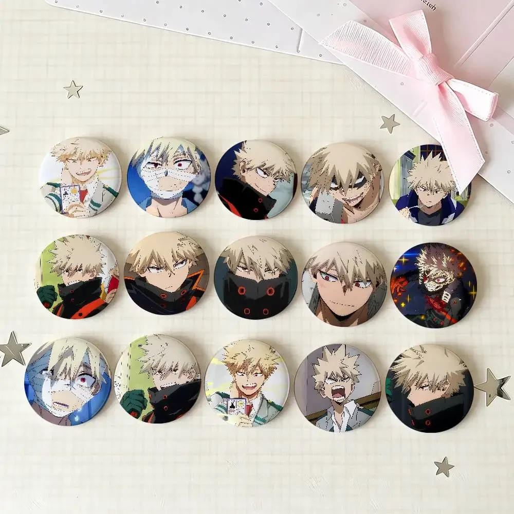 K-Katsuki Bakugos Badges Tinplate Soft Button Pin Brooch Metal Badge Custom Jewelry Accessories Hat Bag Lapel