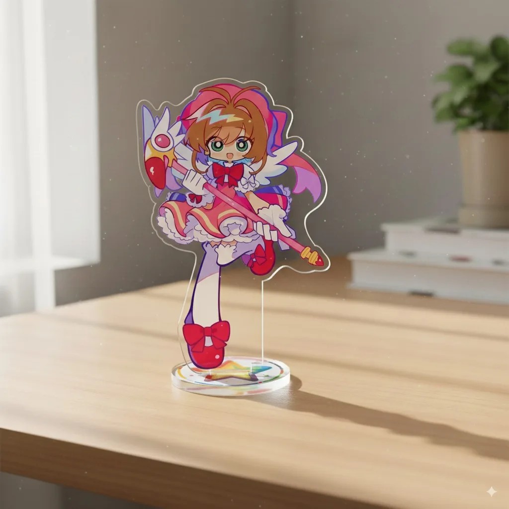 Anime Derived Card Captor Sakura Peripherals: Acrylic Standees Model, Sakura Kinomoto-Tomoyo-Daidouji Desktop Decoration Gifts