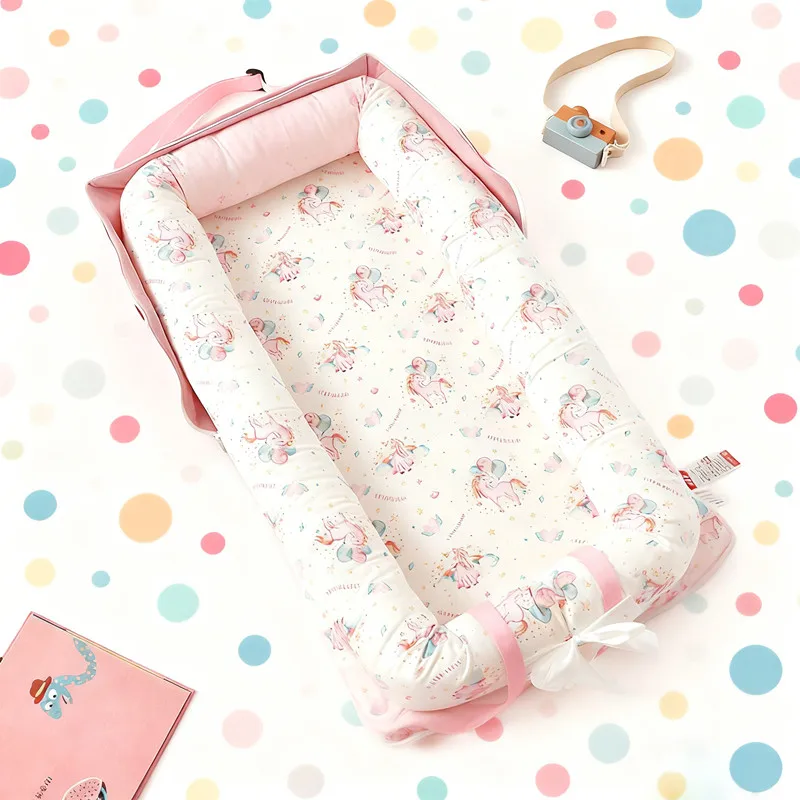 

2026 New Travel Baby Bed in Bed Portable Sleeping Bag Soft Toddler Bed Foldable Baby Crib