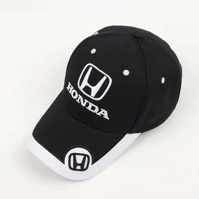 Embroidered Car Logo Baseball Cap Adjustable Casual Sun Hat Sports Cap for Honda Civic Fit Jazz Accord Aviator CRV Odyssey view 6