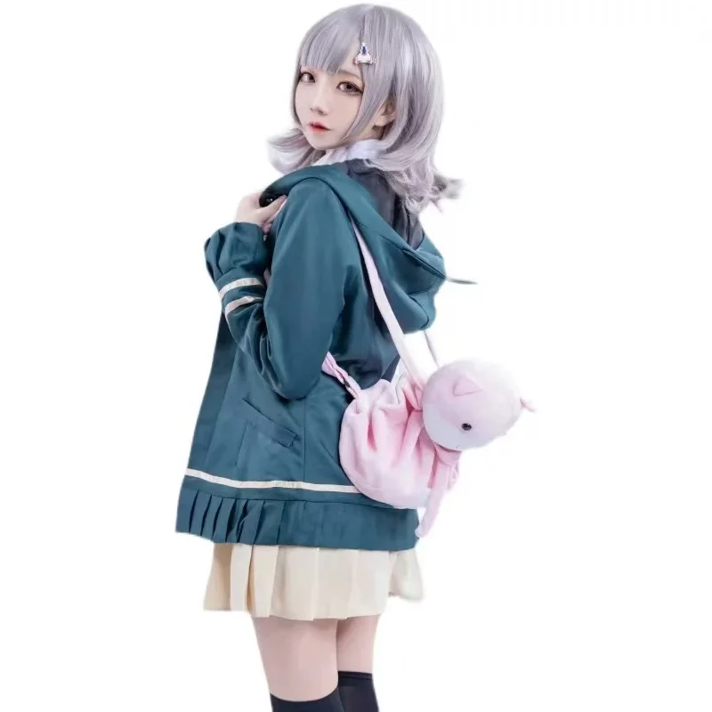 

Anime Nanami ChiaKi Cosplay Costume School Students Uniform Long Sleeve Jacket Anronpa Nanami ChiaKi Roleplay Costume JK Uniform