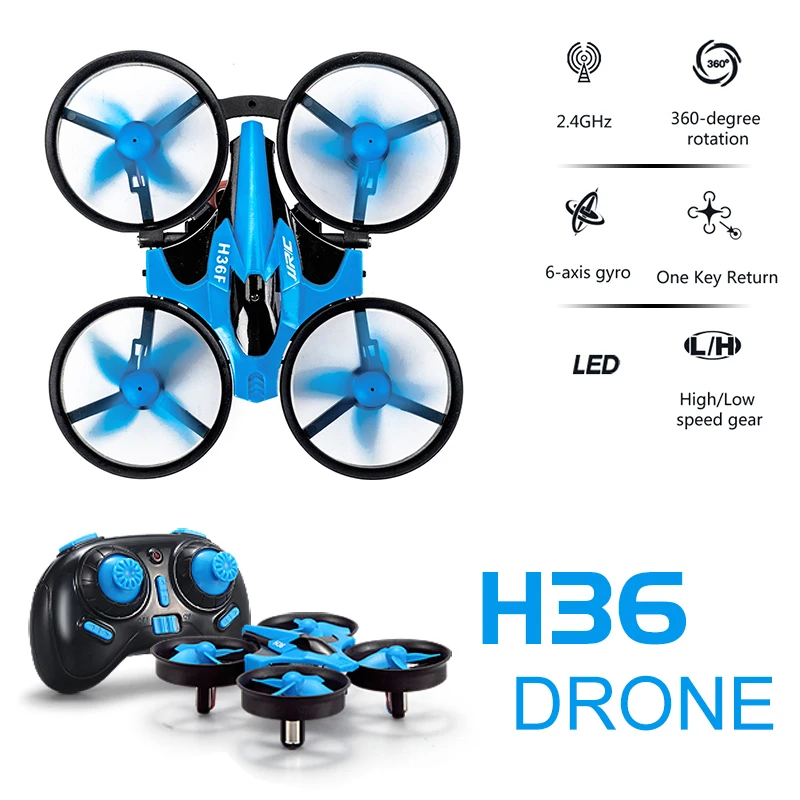 H36/H36F Mini Rc Drone 2.4G 4Ch 6-Axis Headless Mode Helicopter 360° Flip Remote Control Quadcopter RC Toys Mini Drone Kids