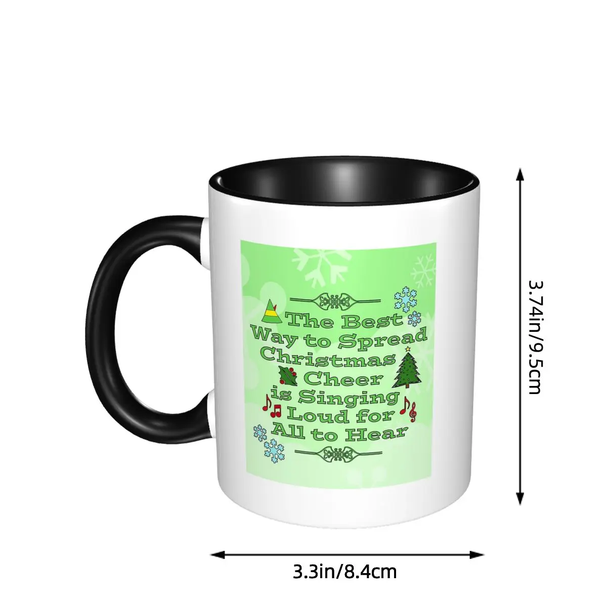 Christmas Cheer Buddy The Elf Mug Funny Ceramic Coffee Cups Tea Mugs Milk Cup Drinkware Gifts for Friends