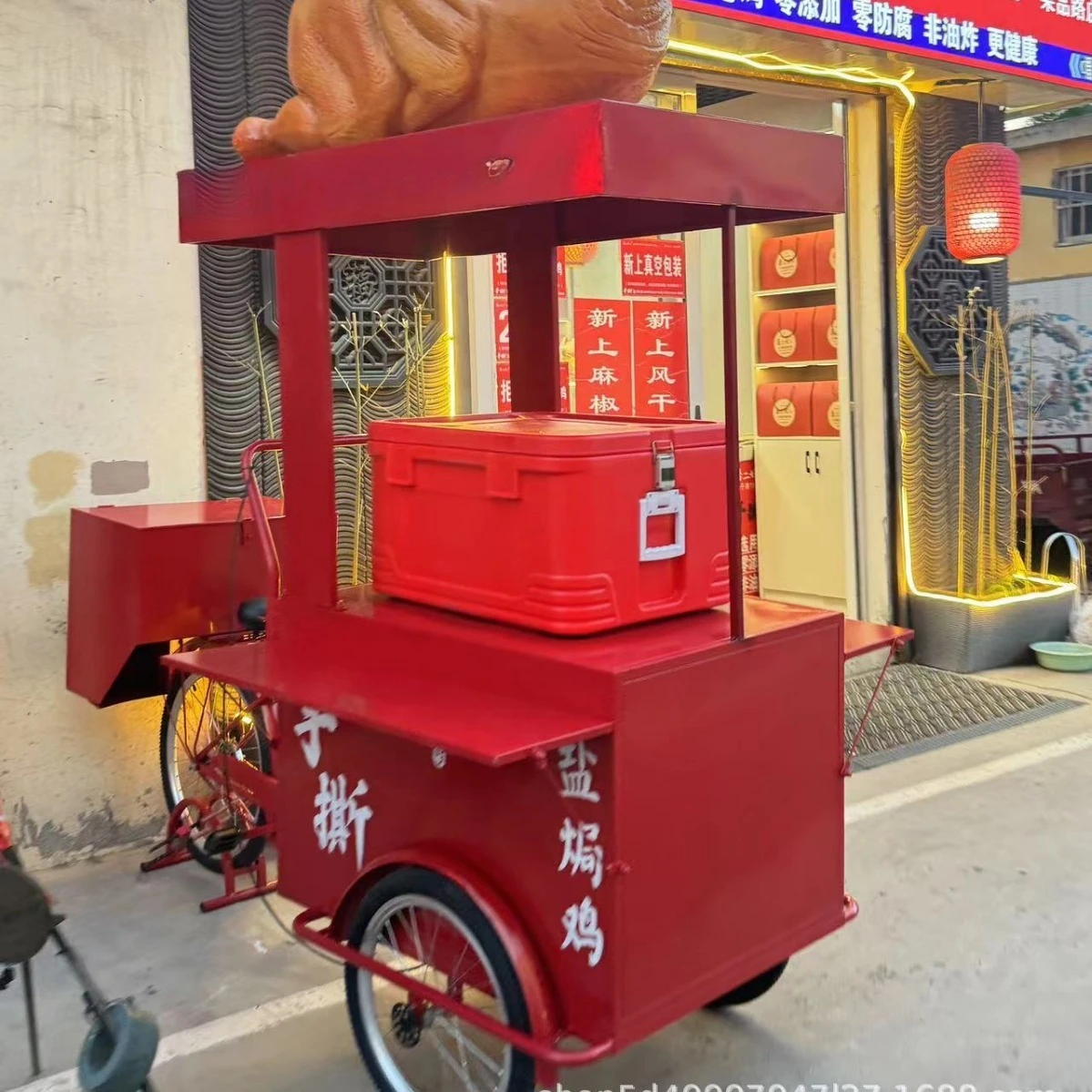Customizable Mobile Coffee Cart Multi-functional Vending Cart Stall Cart