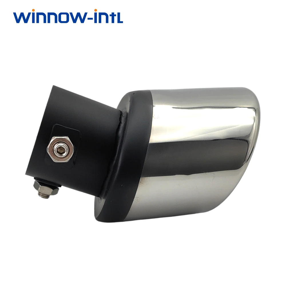 Stainless Steel Pipe Muffler Exhaust System For Automotive Tailpipes Silver Black Colored Muffler Tip For Nissan Sylphy, Corolla