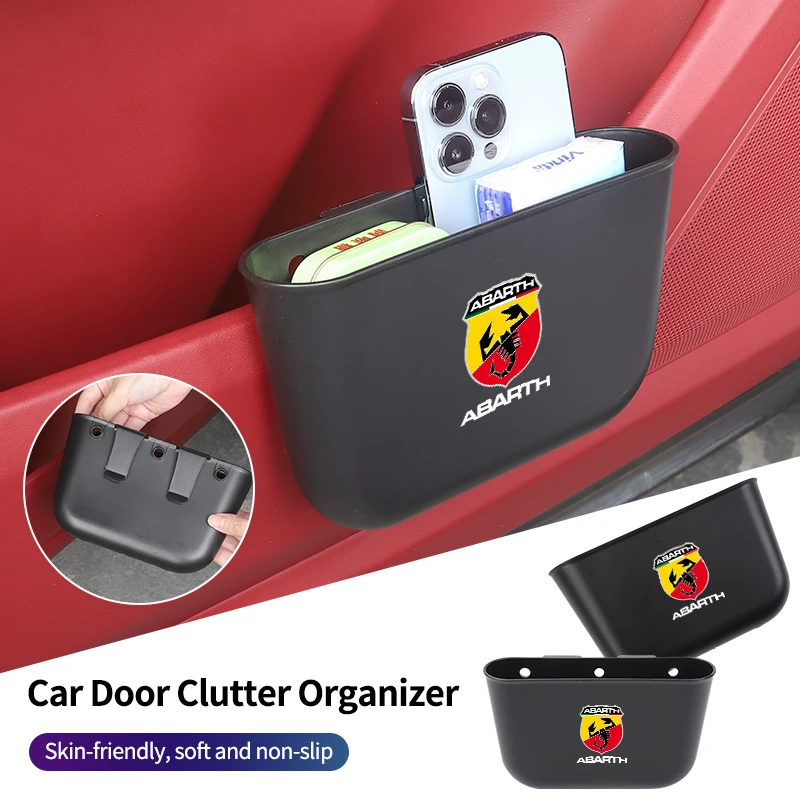 Organizador de lixo para porta de carro, caixa de armazenamento de ferramentas, caixa de resíduos para Fiat Grande Punto Abarth Tipo Stilo Ducato Palio 500x Brav