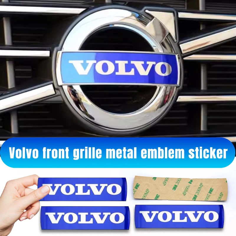 VOLVO XC60 için S60 XC70 XC90 S40 V40 V60 ön izgara amblem rozeti arka bagaj rozeti Sticker direksiyon sticker aksesuarları