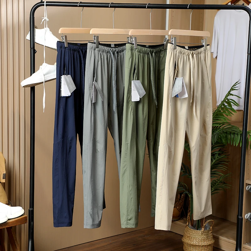 

East Europe Whole Order Lightweight Outdoor Tech Waterproof Breathable Men's Four-Sided Elastic Sports Casual Pants