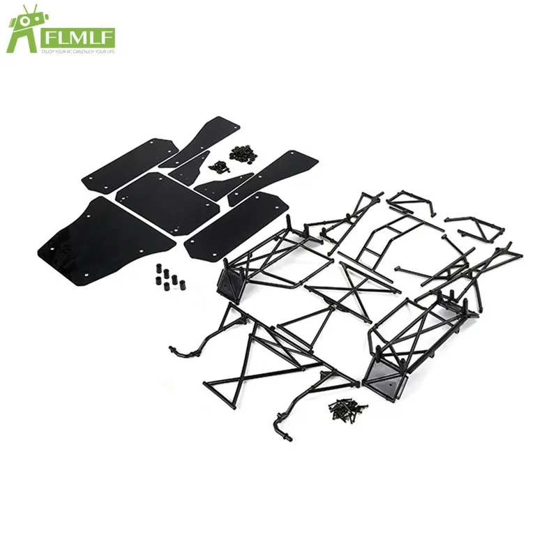 Plastic Roll Cage with Car Shell Body Assembled Set Fit for 1/5 Losi 5ive T ROFUN ROVAN LT KingmotorX2 Rc Car Toys Games Parts