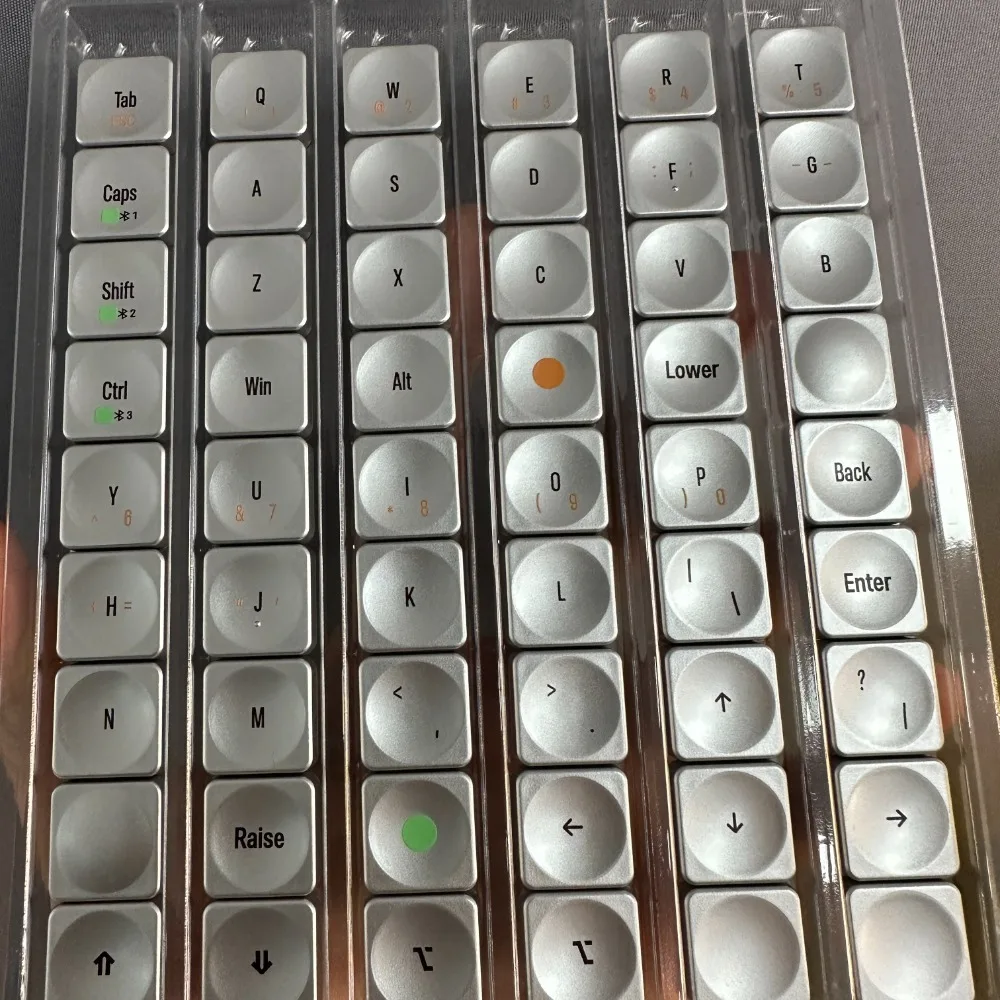 

LAK LCK Low Profile Keycap Set Custom PC Choc V2 54key 1353 Cross Axis Thin Cornix Mechanical Keyboard Keycaps for MX Switch