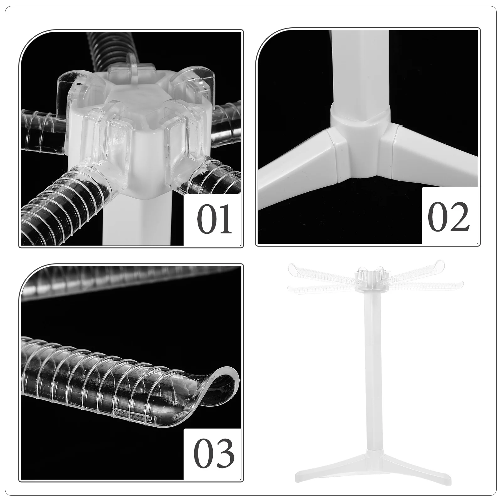 

Reusable Pasta Drying Rack White Plastic Hanging Noodle Spaghetti Dryer Large Wire Basket Household Intelligent