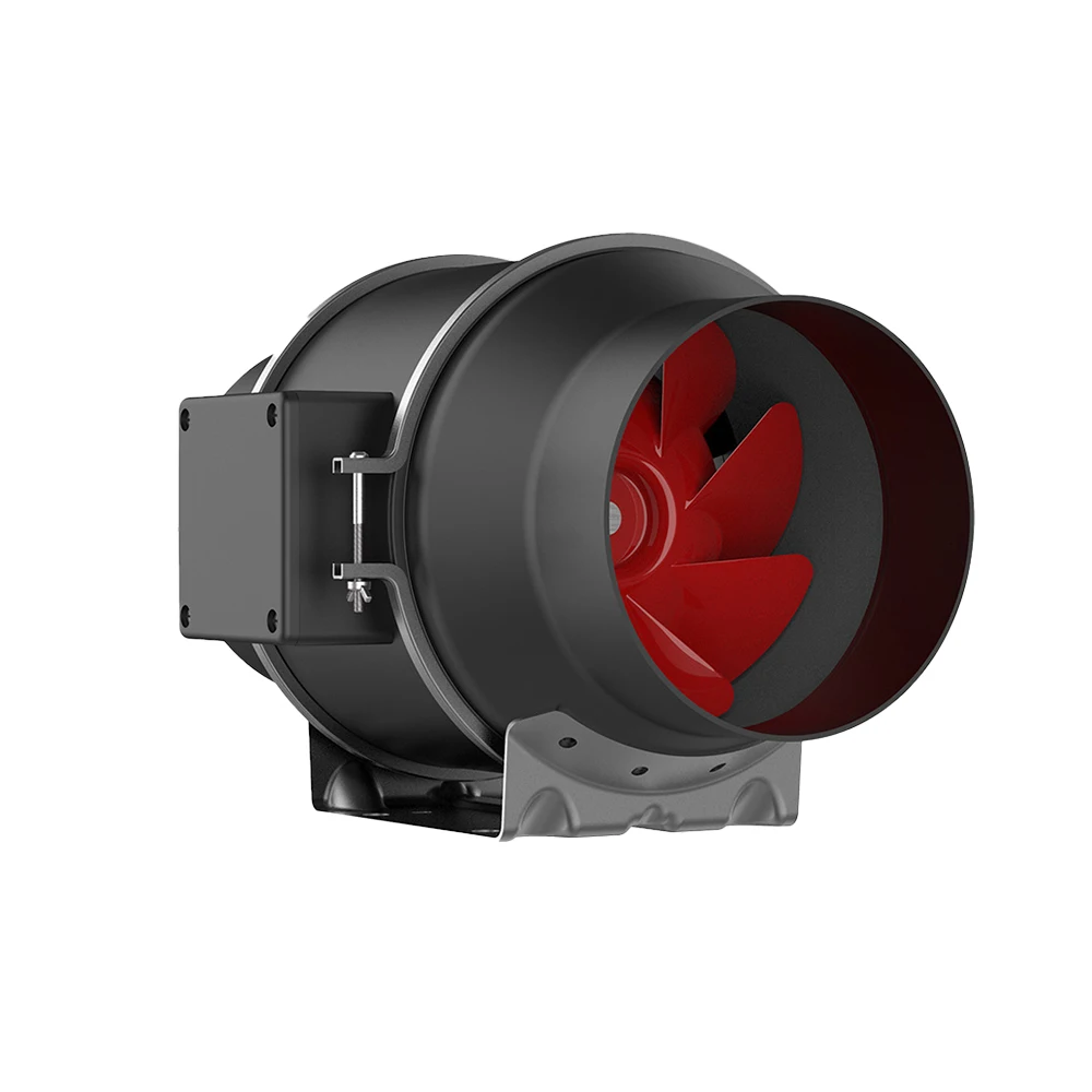 2026 Hot Sell 6-Inch 50W Low Noise EC Motor Speed Inline Duct Fan Mixed-Flow Exhaust Air Blower 220V