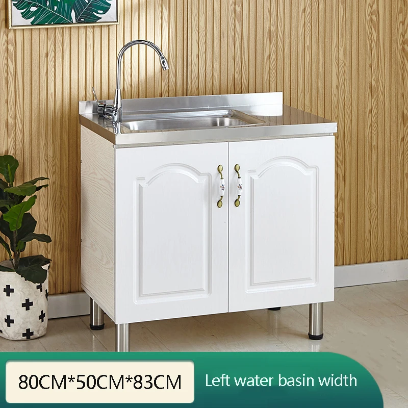 Freestanding Kitchen Utility Sink Set Stainless Steel Single Bowl Sink Commercial Restaurant Utility Portable