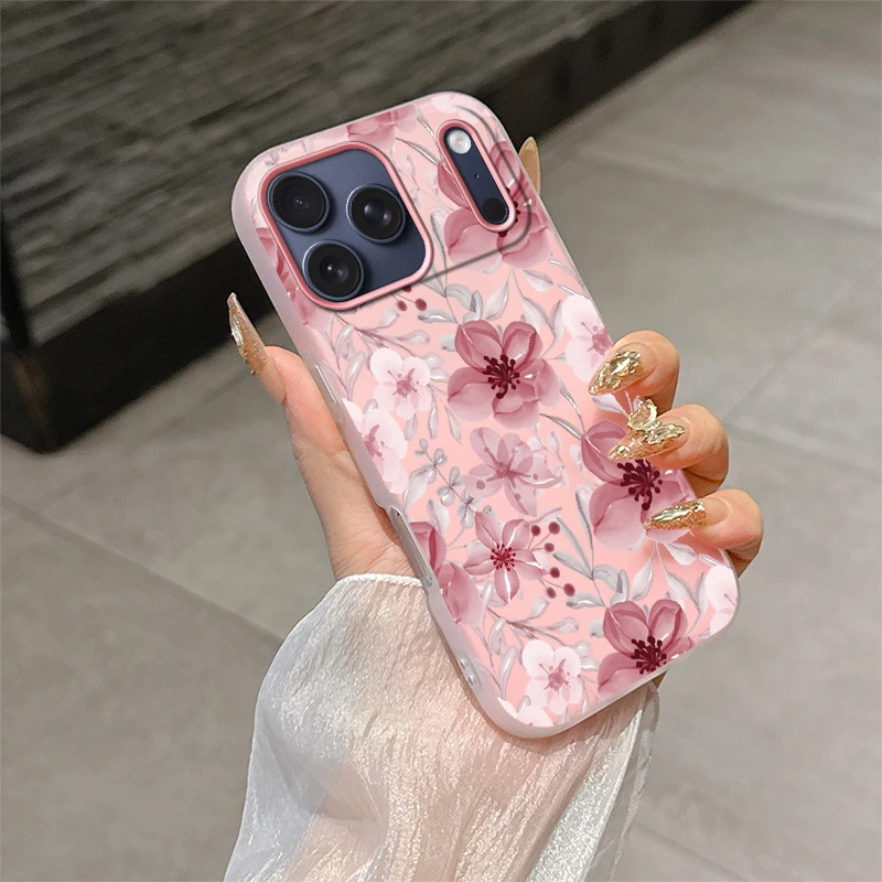 เคสโทรศัพท์แบบเจลลี่เนื้อแมท 2 in 1 สำหรับ iPhone 16 Pro 16e 17 Air 15 Plus 13 11 12 17 14 Pro Max ป้องกันการกระแทก  แบบนิ่ม  ใส