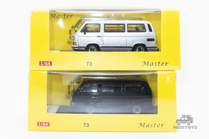 Master 1:64  B32&T3 Multivan Silver / Black Diecast Model Car