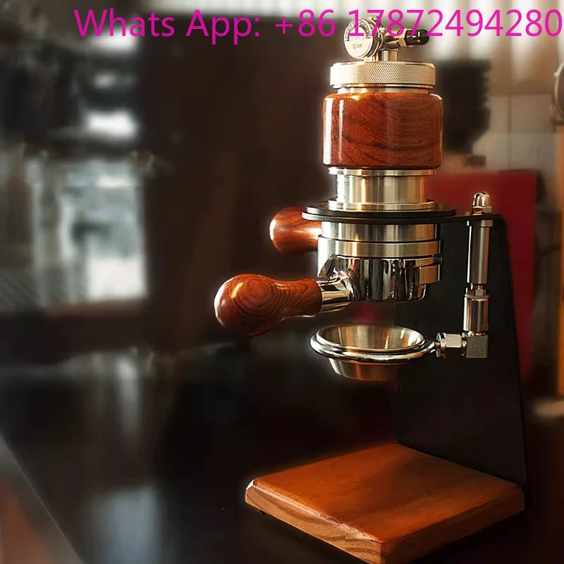 Espresso Machine, 58 Powder Bowl, Italian Style, Pneumatic, Stainless Steel, Portable Manual Espresso Machine