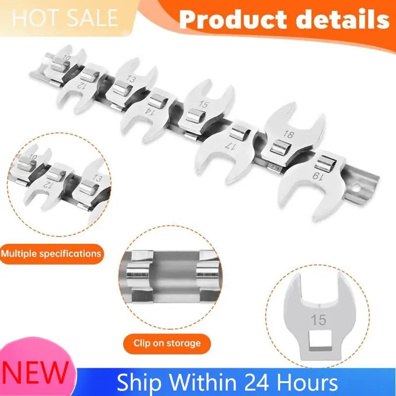 

A78K New Foot Wrench Set 8 Pcs Crowfoot Wrench Set For3/8" Drive, Ratchet Andtorque Wrench, Fasteners Intight Spaces