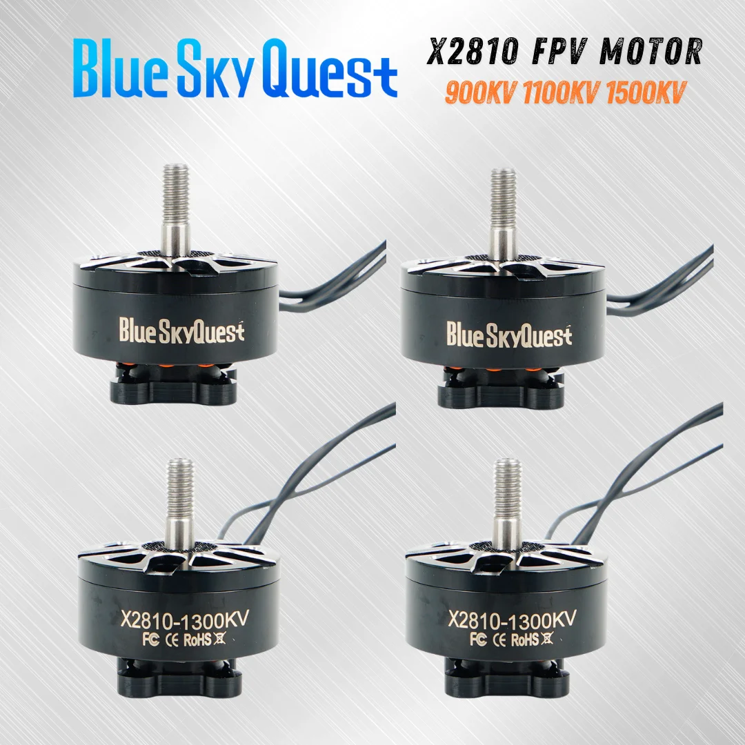 BlueSkyQuest 4Pcs X2810 900KV 1100KV 1500KV 6S Brushless Motor for FPV Mark4 7inch 8inch Long Range Drones