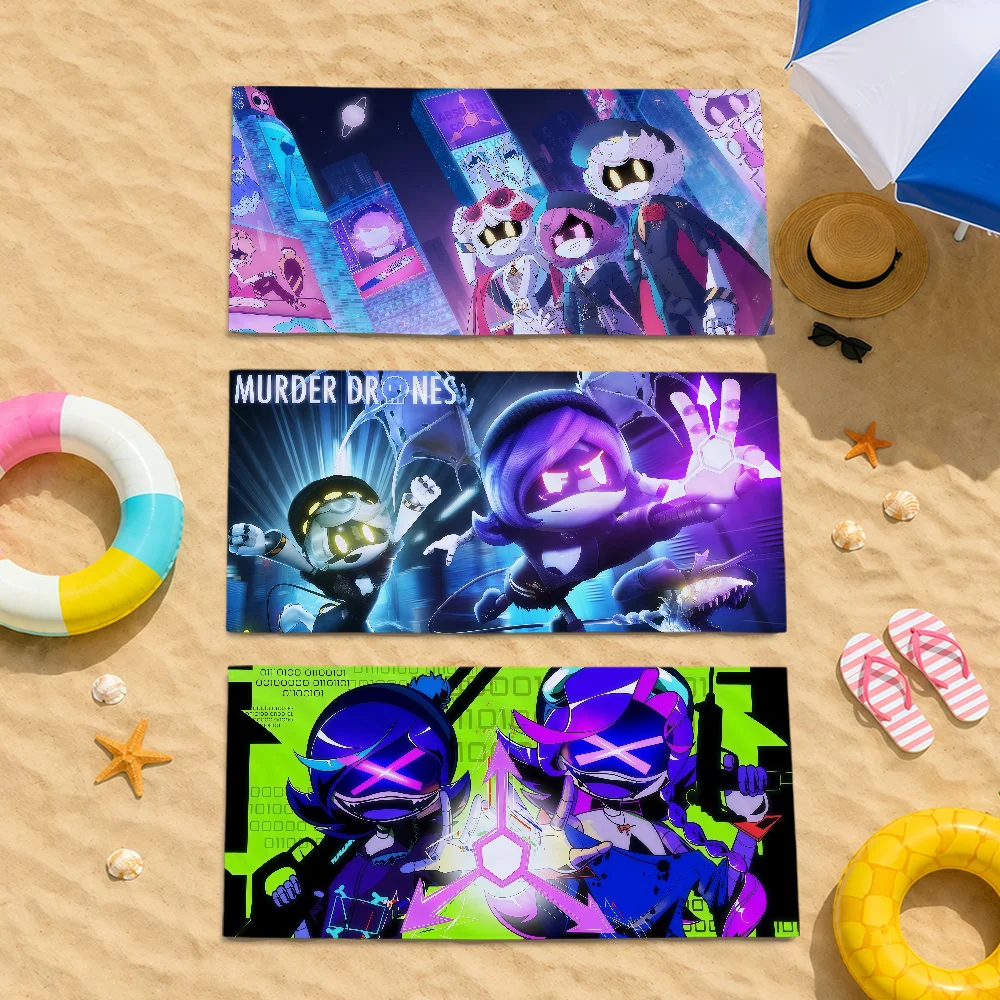 anime m-Murder d-Drones Towel Soft Quick Dry Beach Towels for Gift Travel Gym bathing Spa Camp sport Pool Towel gift
